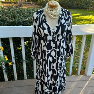 Zara Printed MIDI dress